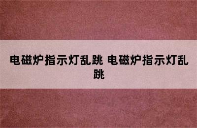 电磁炉指示灯乱跳 电磁炉指示灯乱跳